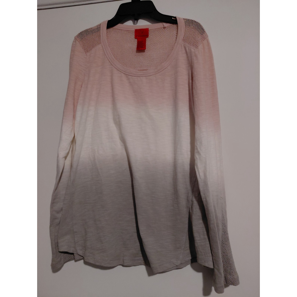 Ladies Cristina Workout Top Multicolored Size Small Long Sleeve